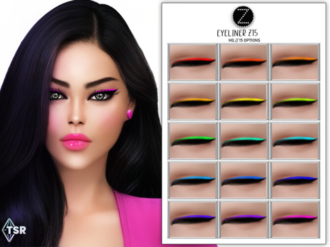 Sims 4 EYELINER Z15 by ZENX at TSR