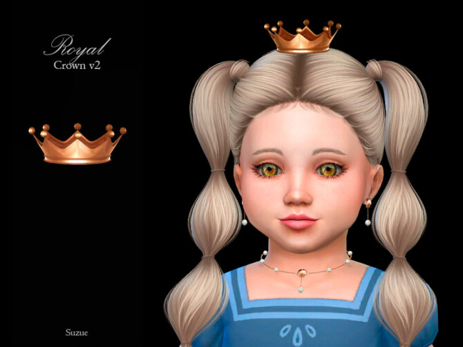 Sims 4 Royal Crown v2 Toddler by Suzue at TSR