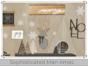 Sophisticated Man Xmas Sitting Room Wall Decor by Chicklet at TSR