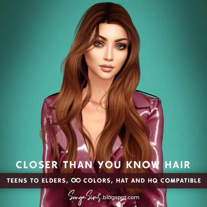 Sims 4 Closer Than You Know Hair at Sonya Sims