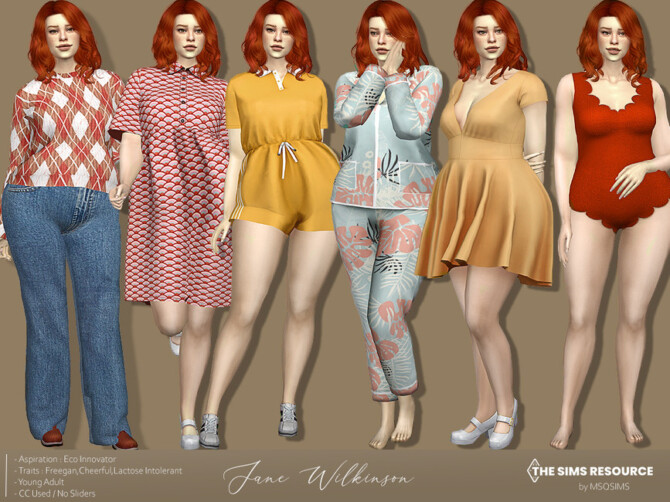 Sims 4 Jane Wilkinson by MSQSIMS at TSR