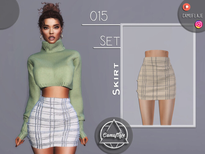 Sims 4 SET 015   Skirt by Camuflaje at TSR