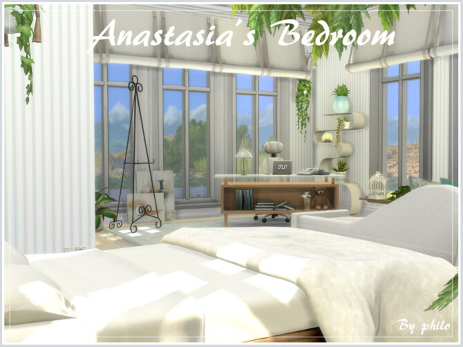 Sims 4 Anastasias Bedroom by philo at TSR