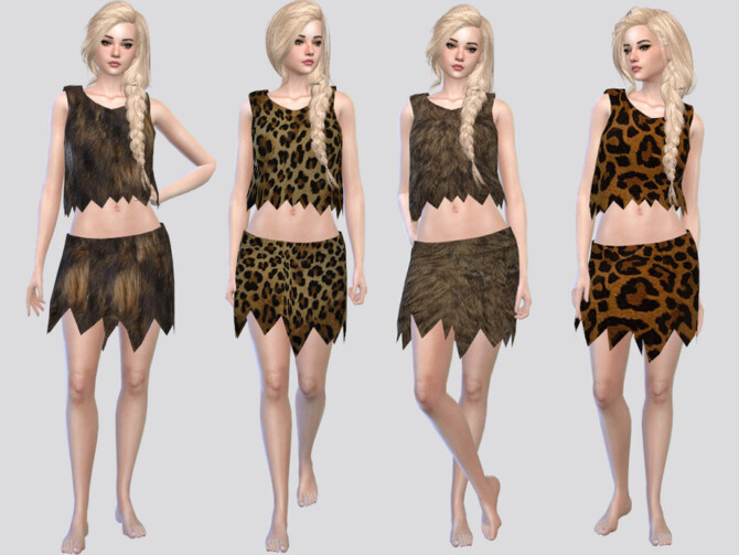 Sims 4 Halloween Costume Primitive F by McLayneSims at TSR