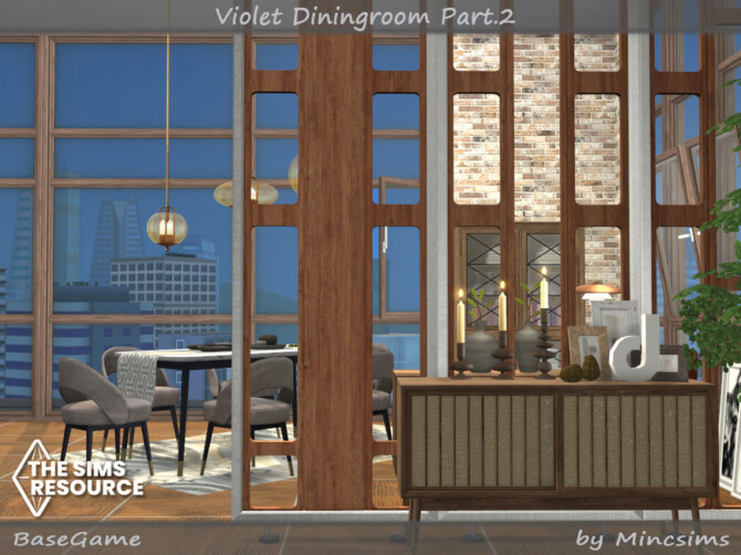 Sims 4 Violet Diningroom Part.2 by Mincsims at TSR