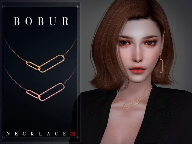 Sims 4 Simple chain necklace by Bobur3 at TSR
