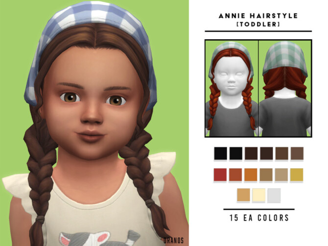 Sims 4 Annie Hairstyle [Toddler] by OranosTR at TSR