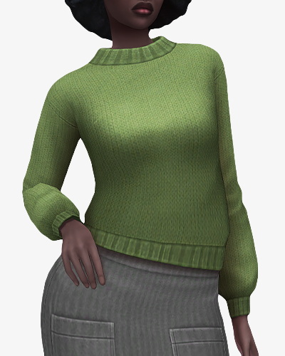 Sims 4 Mocked Mulberry Sweater at Nolan Sims