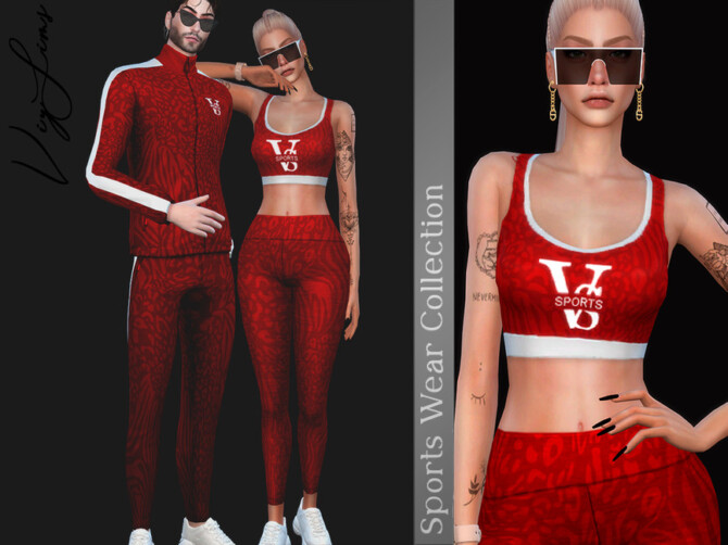 Sims 4 Exclusive Top   Sports Wear Collection by Viy Sims at TSR