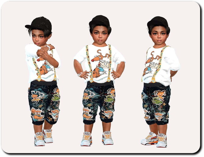 Sims 4 Designer Handmade Set for Toddler Boys at Sims4 Boutique