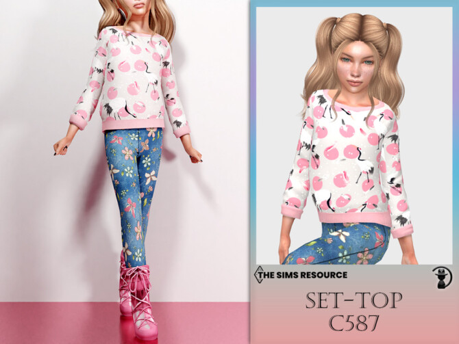 Sims 4 Set Top C587 by turksimmer at TSR