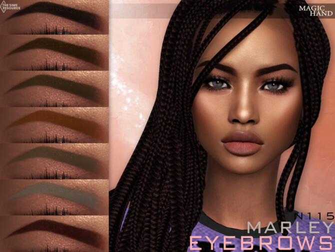 Sims 4 Marley Eyebrows N115 by MagicHand at TSR