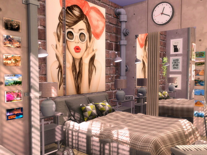 Sims 4 Bedroom   City Girl by Flubs79 at TSR