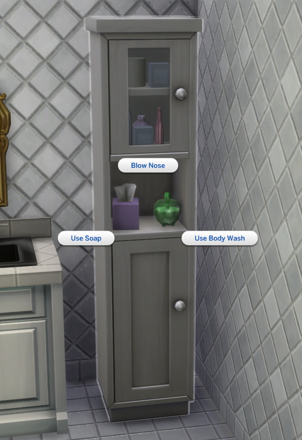 Sims 4 Decor with a Purpose: Bathroom Cabinets by Ilex at Mod The Sims 4