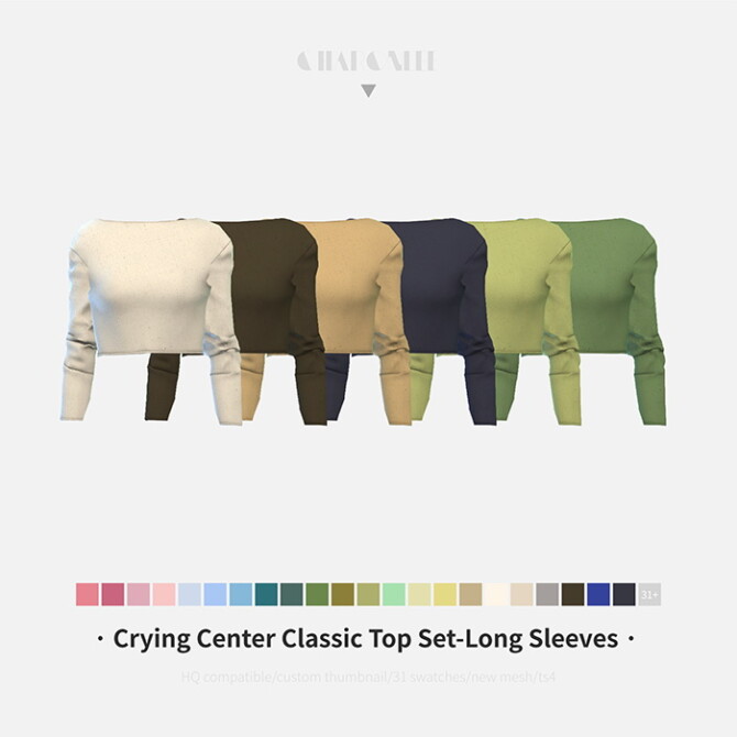Sims 4 Crying Center Classic Top Set at Charonlee
