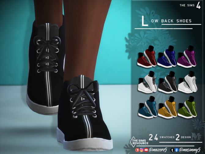 Sims 4 Low Back Shoes by Mazero5 at TSR