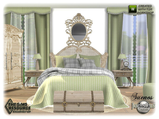 Sims 4 Suenos bedroom by jomsims at TSR