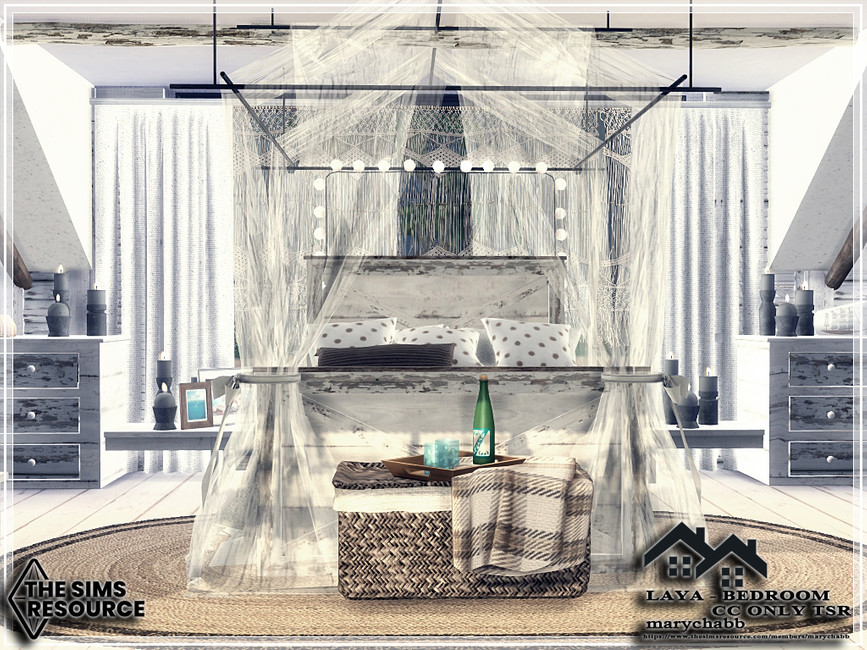 LAYA - Bedroom by marychabb at TSR » Sims 4 Updates