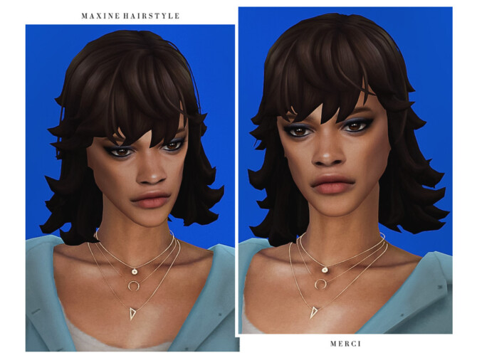Sims 4 Maxine Hairstyle by  Merci  at TSR