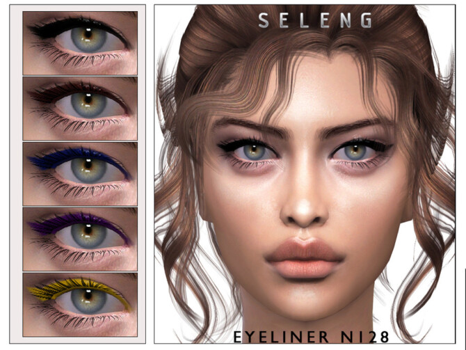 Sims 4 Eyeliner N128 by Seleng at TSR