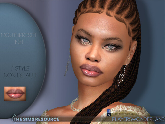 Sims 4 Mouthpreset N31 by PlayersWonderland at TSR