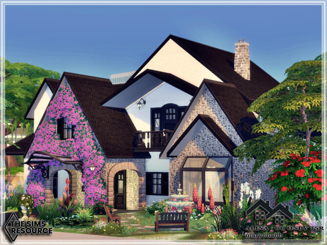 Sims 4 ALINA House by marychabb at TSR