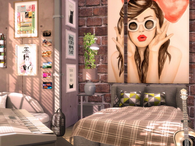 Sims 4 Bedroom   City Girl by Flubs79 at TSR