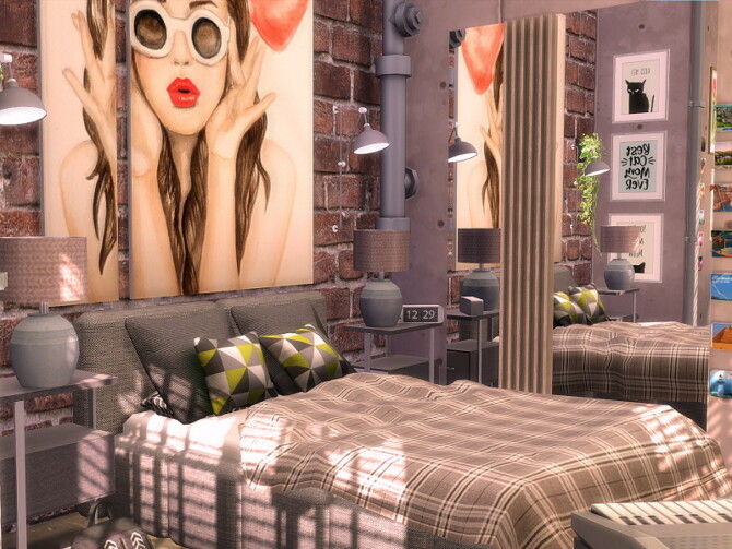 Sims 4 Bedroom   City Girl by Flubs79 at TSR