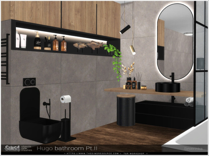 Sims 4 Hugo bathroom Pt.II decor by Severinka  at TSR