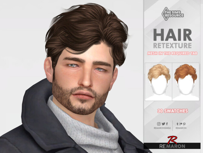 Sims 4 TO0729 Hair Retexture by remaron at TSR