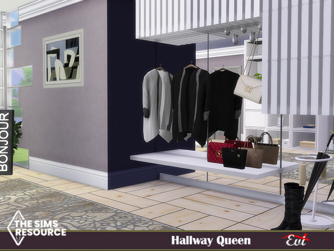 Sims 4 Hallway Queen by evi at TSR