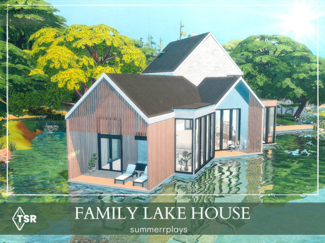 Sims 4 Family Lake House by Summerr Plays at TSR