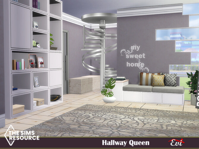 Sims 4 Hallway Queen by evi at TSR