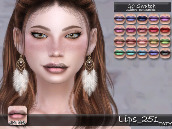 Sims 4 Lips 251 by tatygagg at TSR