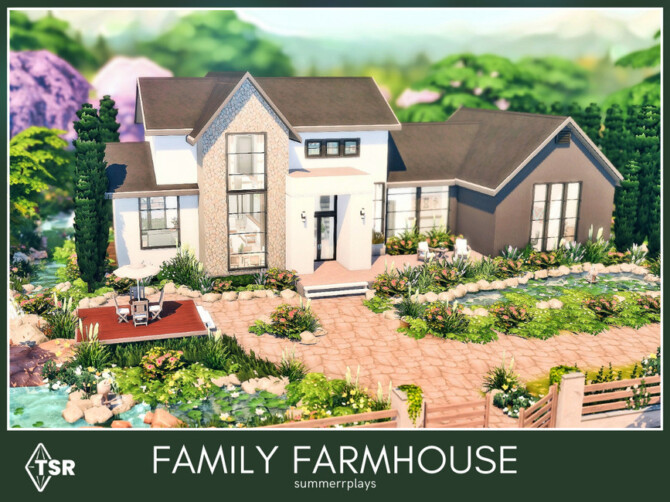 Sims 4 Family Farmhouse by Summerr Plays at TSR