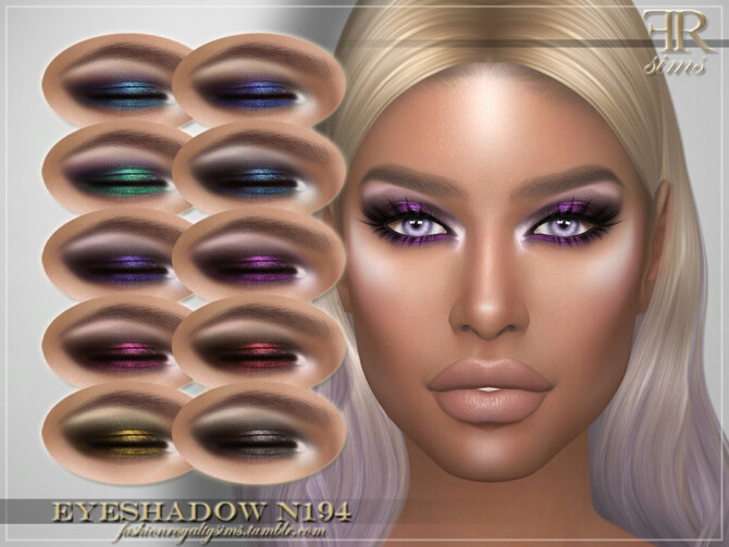 Sims 4 Eyeshadow N194 by FashionRoyaltySims at TSR