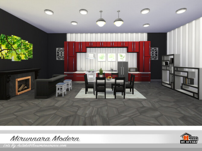 Sims 4 Mirunnara Modern House by autaki at TSR