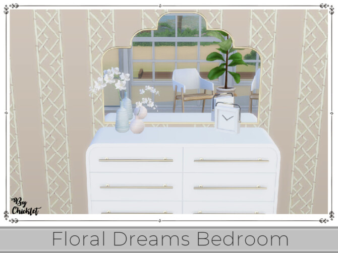 Sims 4 Floral Dreams Bedroom by Chicklet at TSR
