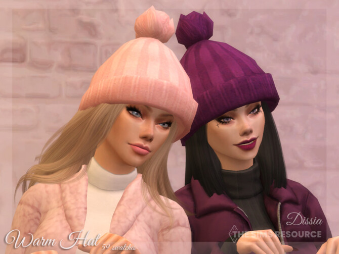 Sims 4 Warm Hat by Dissia at TSR