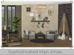 Sophisticated Man Xmas Sitting Room by Chicklet at TSR