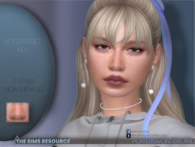 Sims 4 Nosepreset N01 by PlayersWonderland at TSR