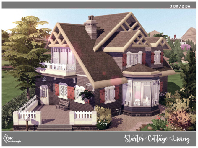 Sims 4 Starter Cottage Living by Moniamay72 at TSR
