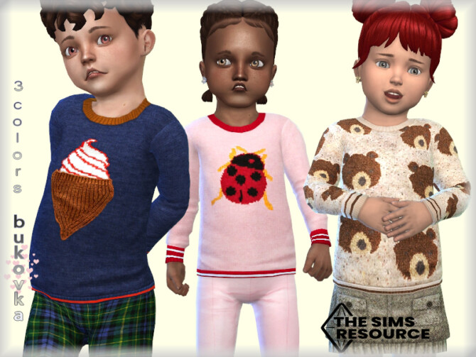 Sims 4 Toddler Sweater by bukovka at TSR