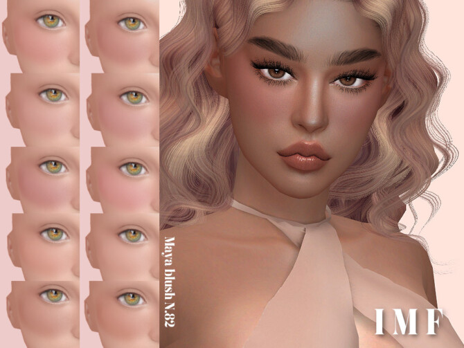 Sims 4 IMF Maya Blush N.82 by IzzieMcFire at TSR