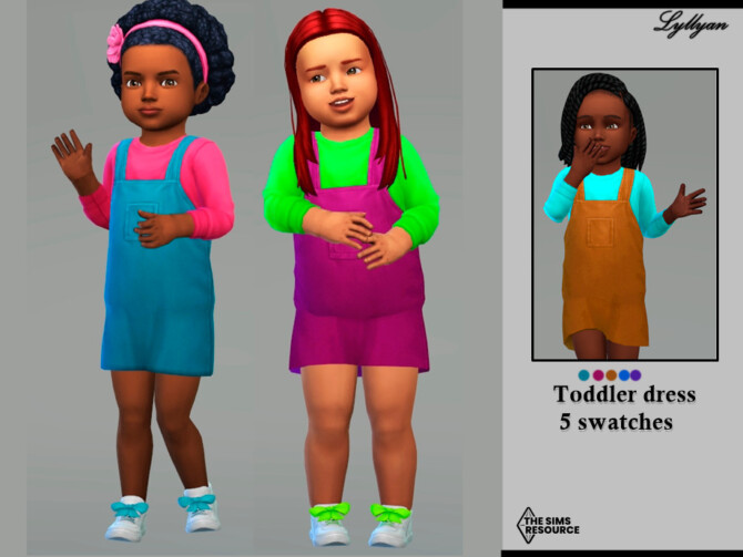Sims 4 Toddler dress Camila by LYLLYAN at TSR