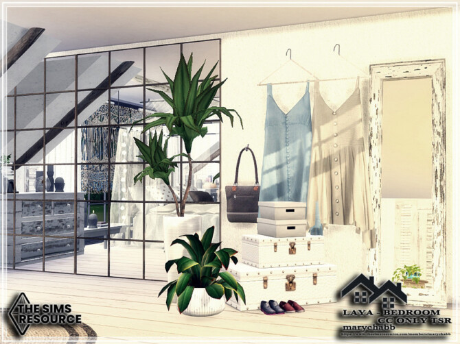 Sims 4 LAYA   Bedroom by marychabb at TSR