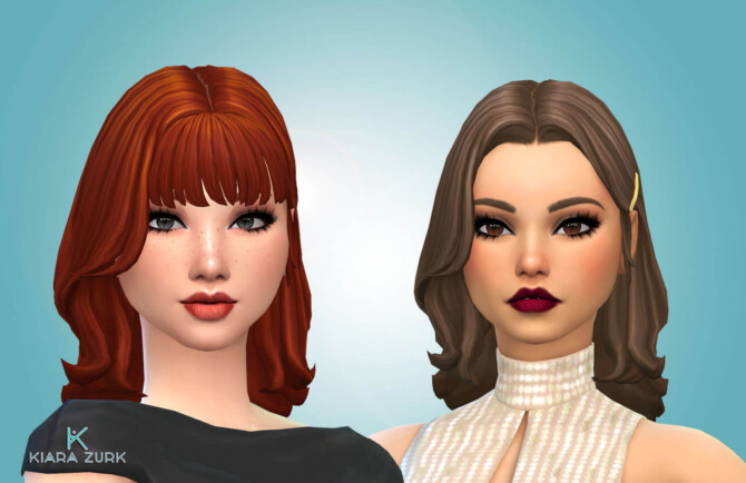 Sims 4 Rayne Hairstyle at My Stuff Origin