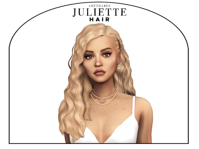 Sims 4 Juliette Hair by arethabee at TSR