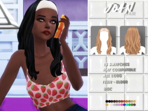 Joan Hair by sehablasimlish at TSR