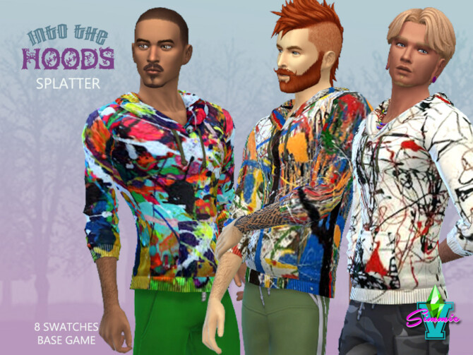 Sims 4 Into The Hoods Splatter by SimmieV at TSR